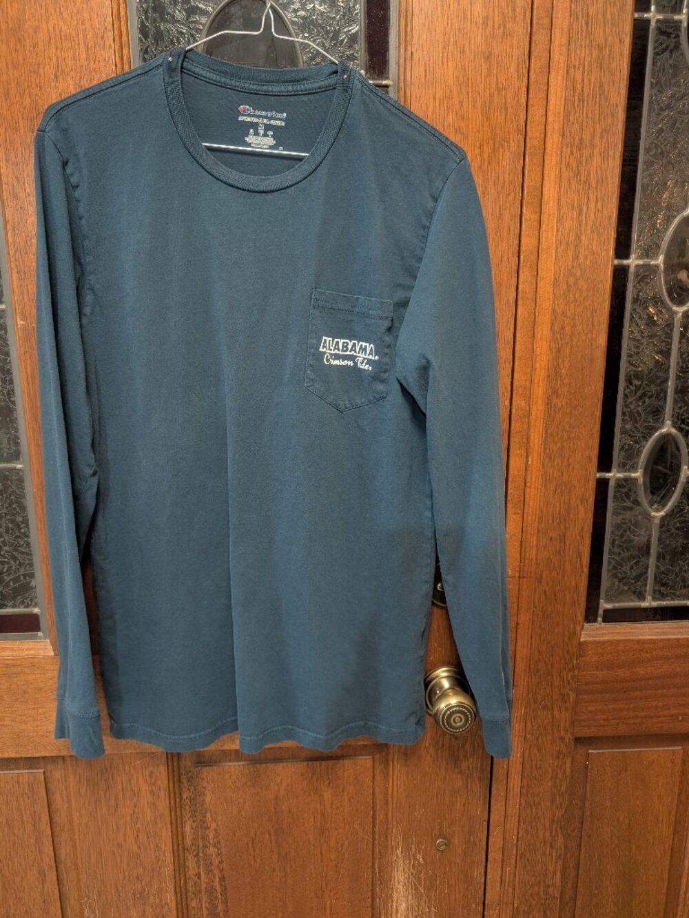 Womens blue long sleeve Alabama tee, size Medium